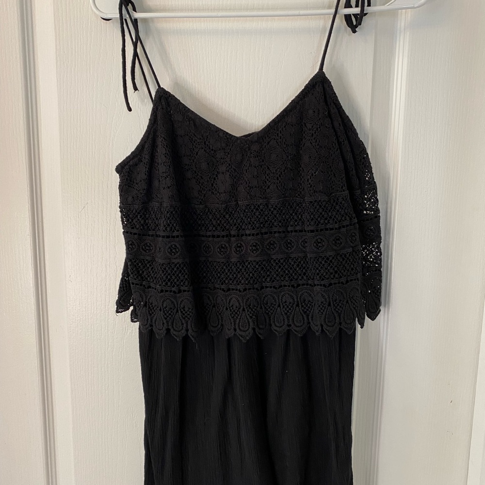 Topshop Black Textured Garment